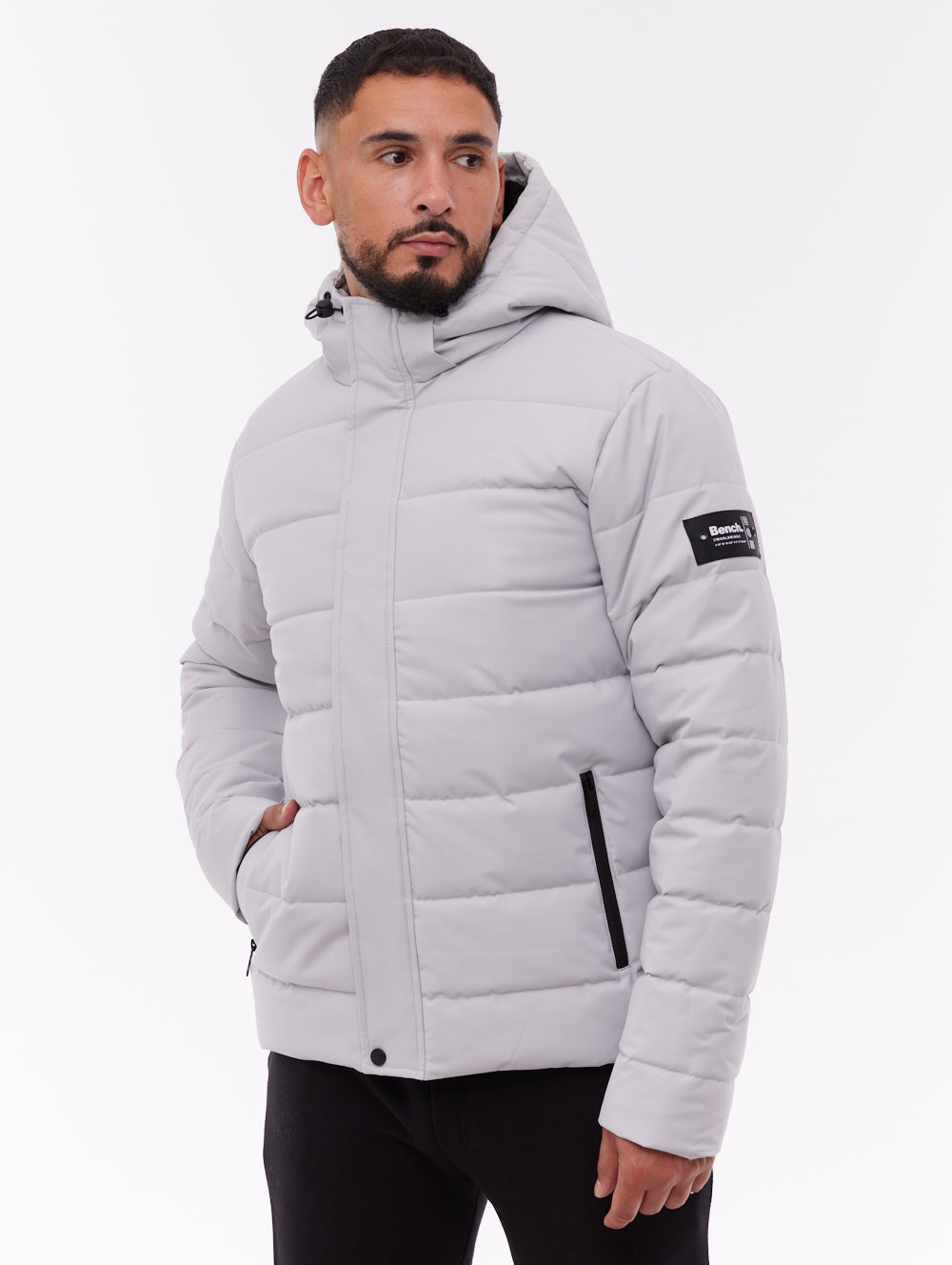 Evolo Grey GY043 Outerwear Parkas Shot 1