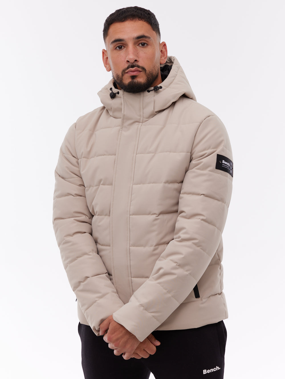 Evolo Beige ST036 Outerwear Parkas Shot 1