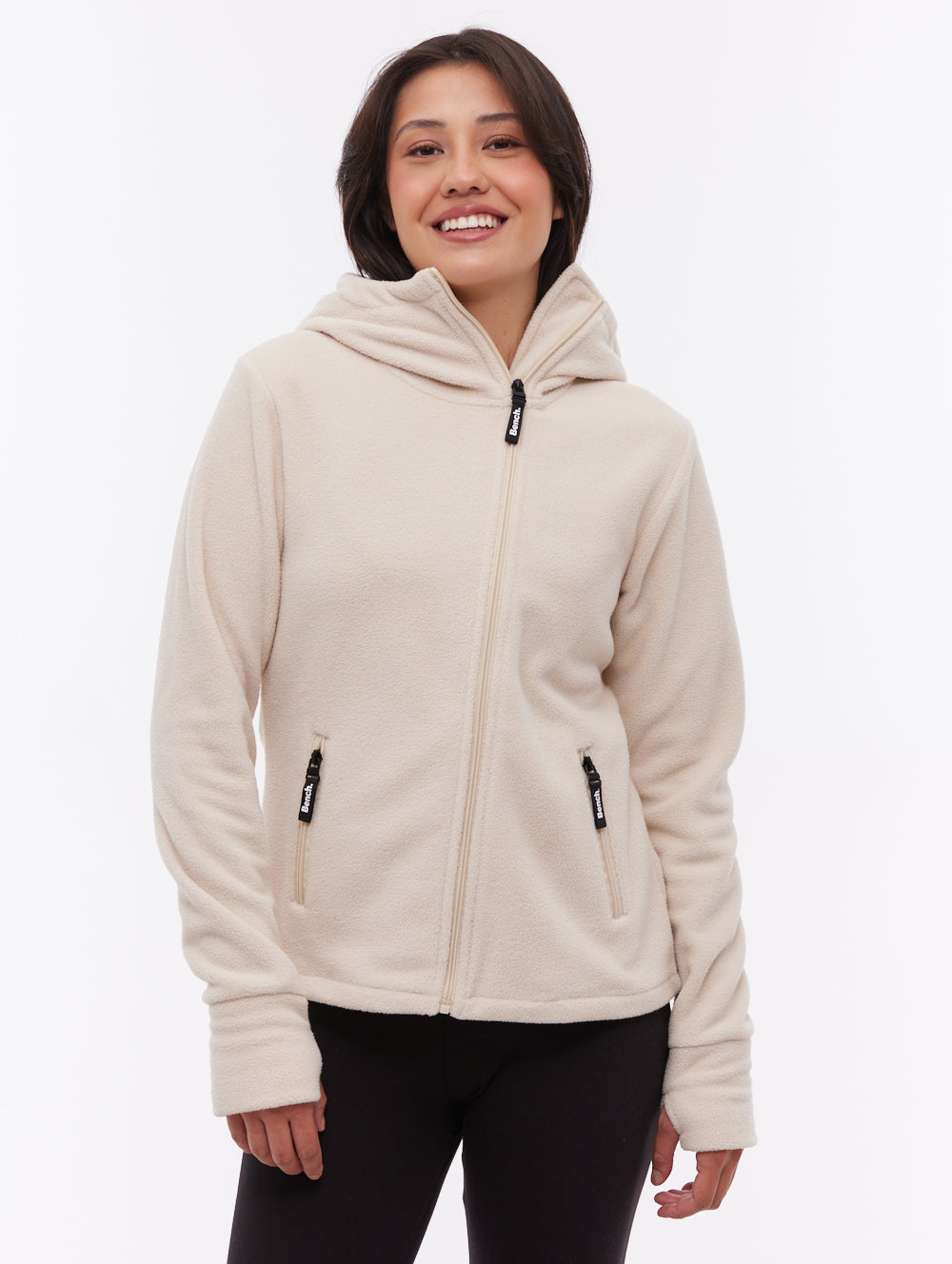 Ninja Microfleece Asymmetric Zip-Up - White