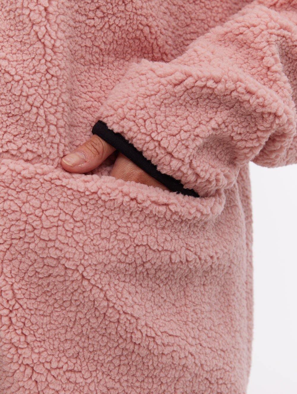 Riah Funnel-Neck Zip-Up - Pink