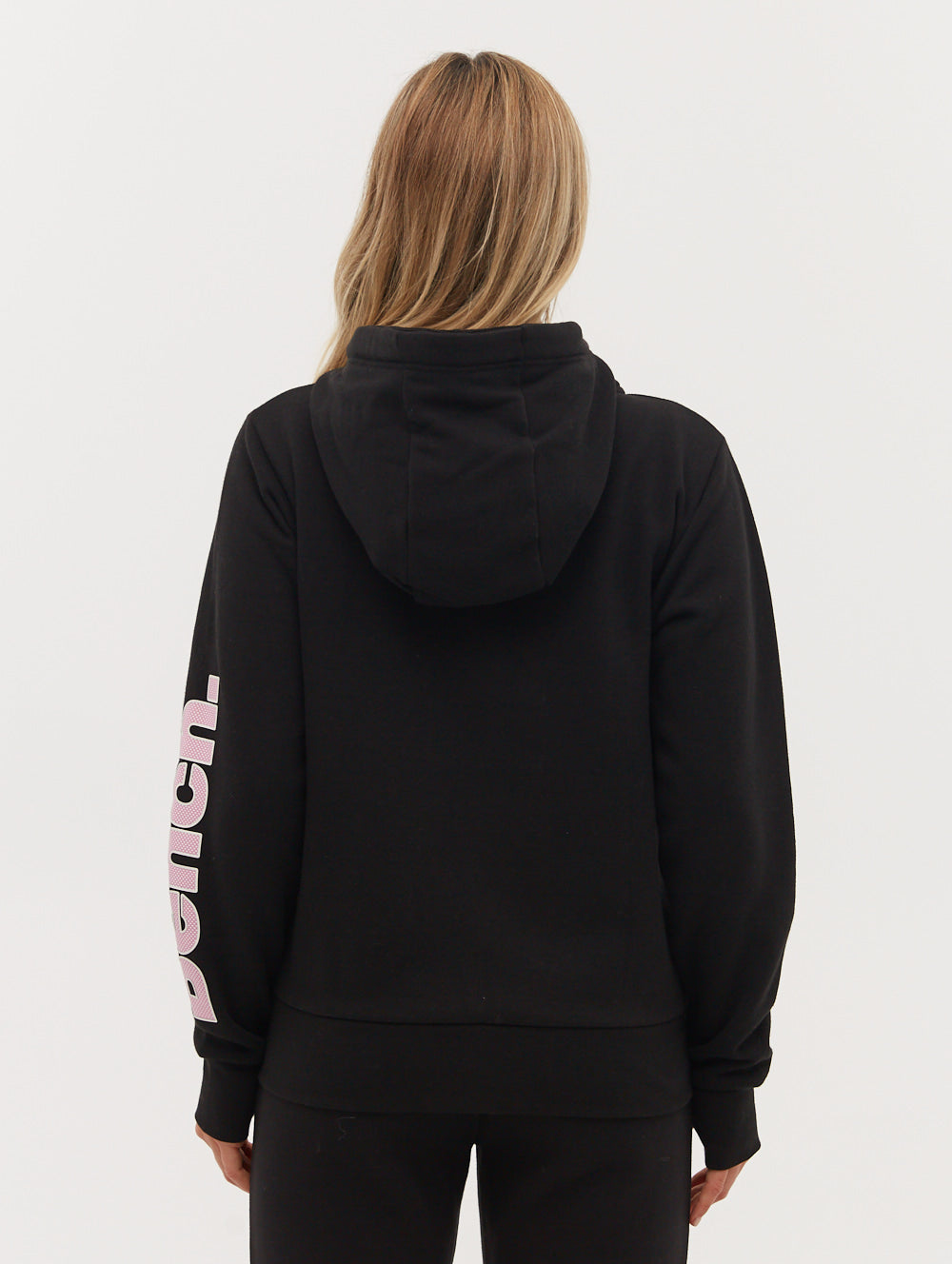 Darcine Zip-Up Hoodie with Sleeve Logo