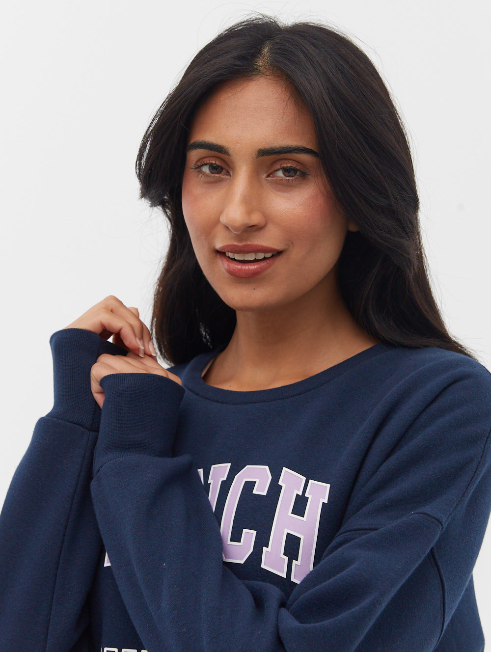 Maryem Varsity Crew Neck Sweatshirt - BN4E123387