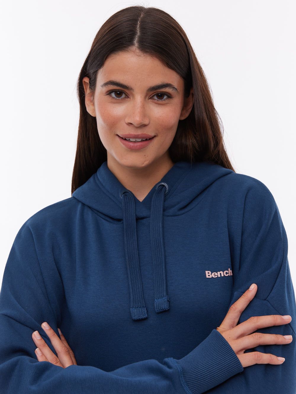 Darea Blue NY018 Hoodies Oversized Small Logo Shot 1