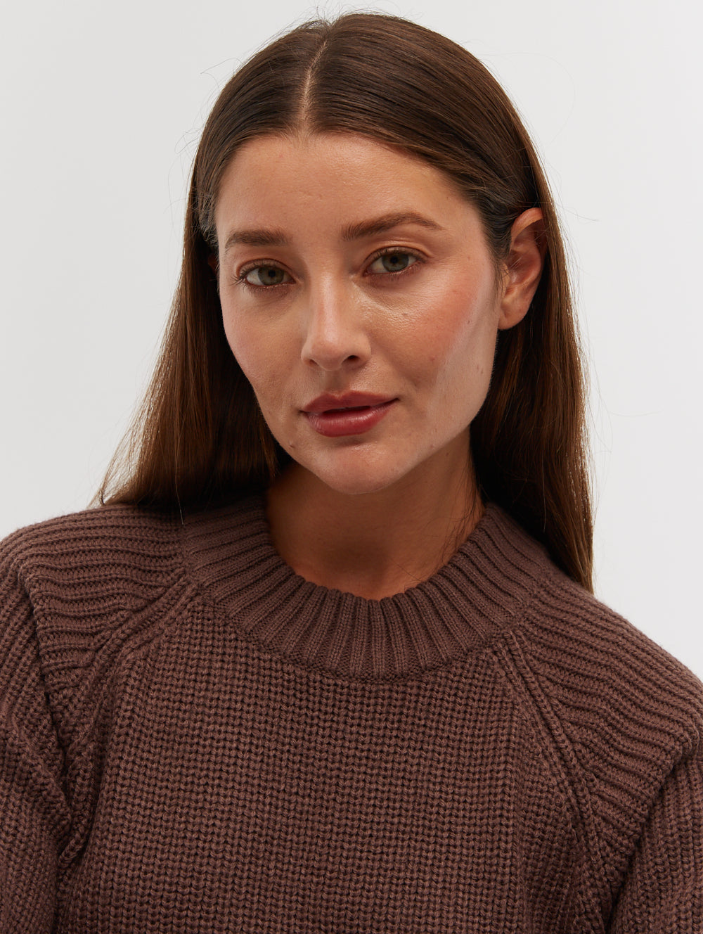 KARLIE Brown Knits Dresses  Shot 1