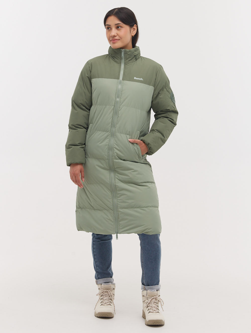 Phyllis Two-Tone Long Parka