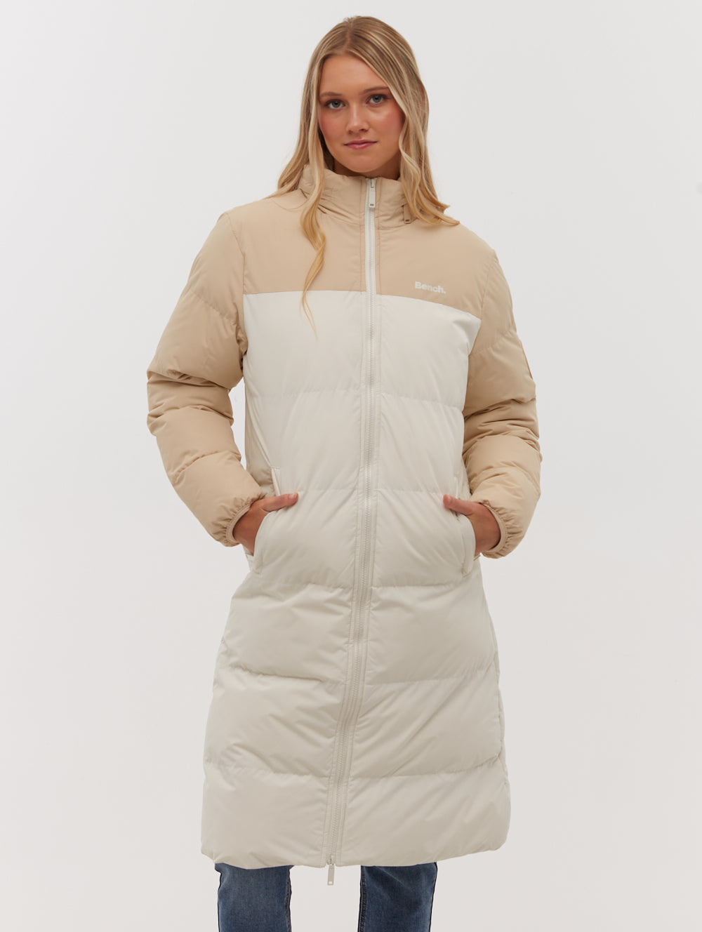 Phyllis Two-Tone Long Parka