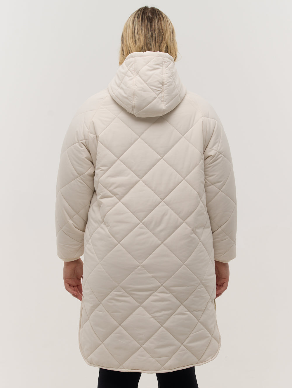 Genie Diamond Quilted Midi Parka