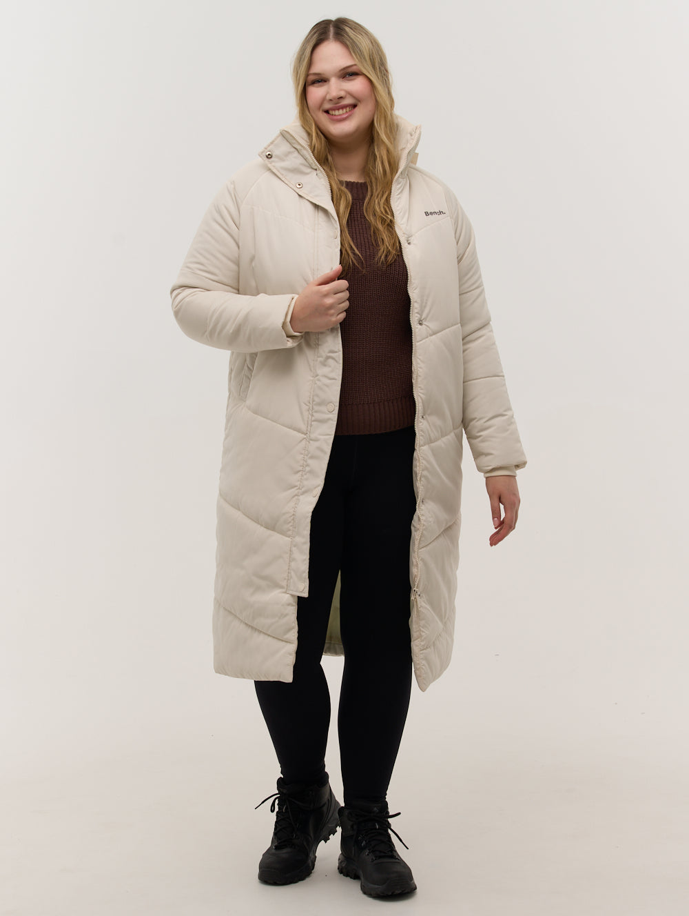 Tianae Quilted Midi Parka