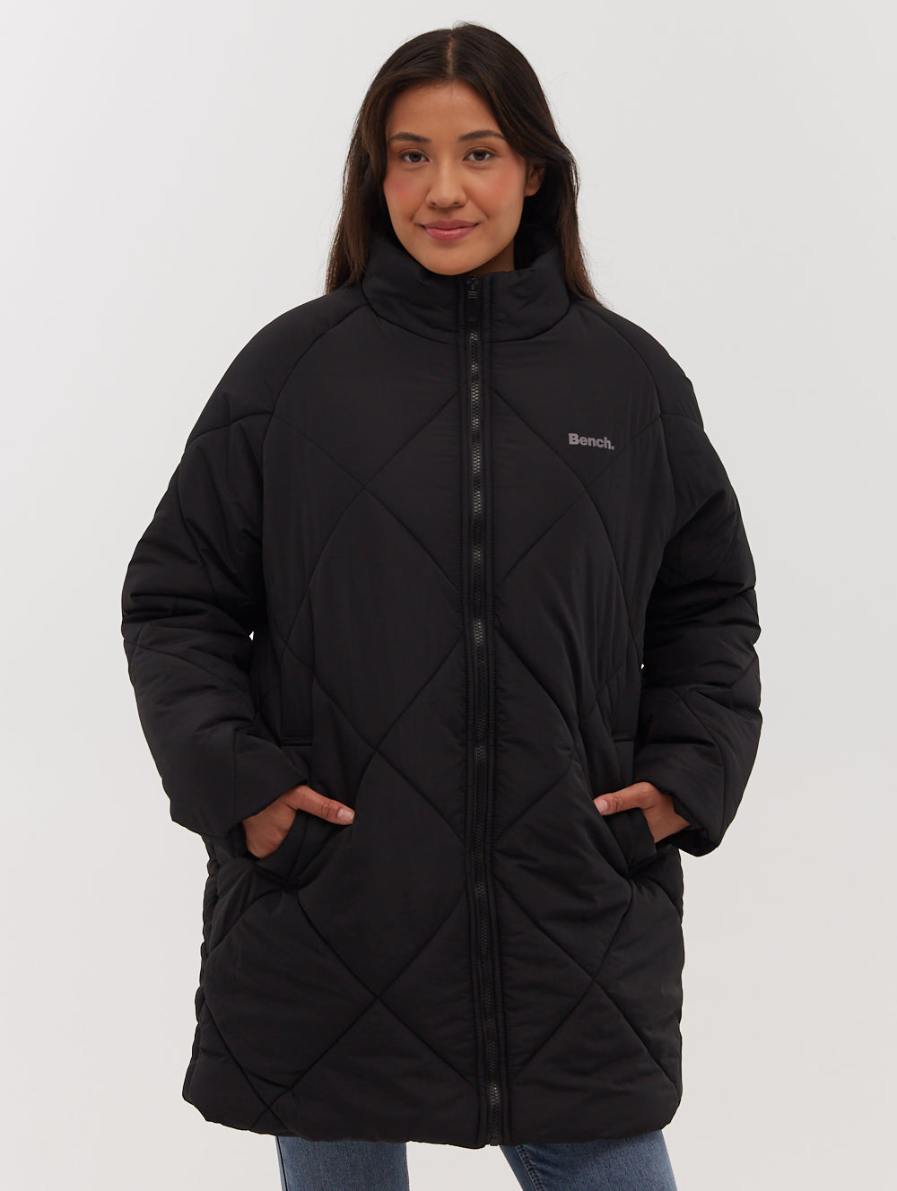 Yarah Oversize Diamond Puffer Coat