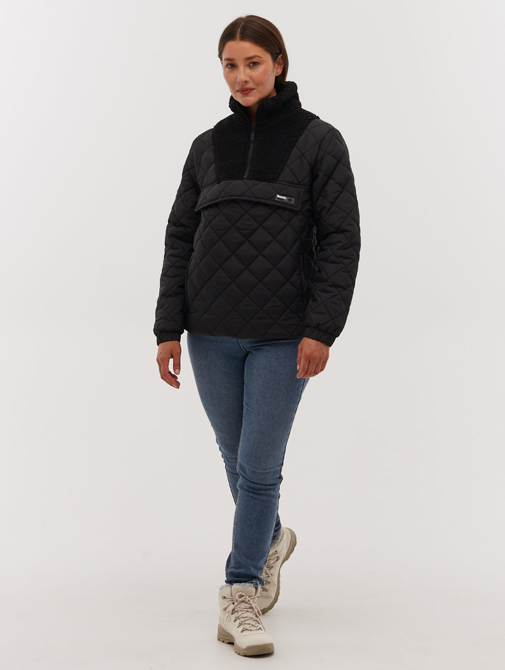 Chel Quarter-Zip Quilted Jacket