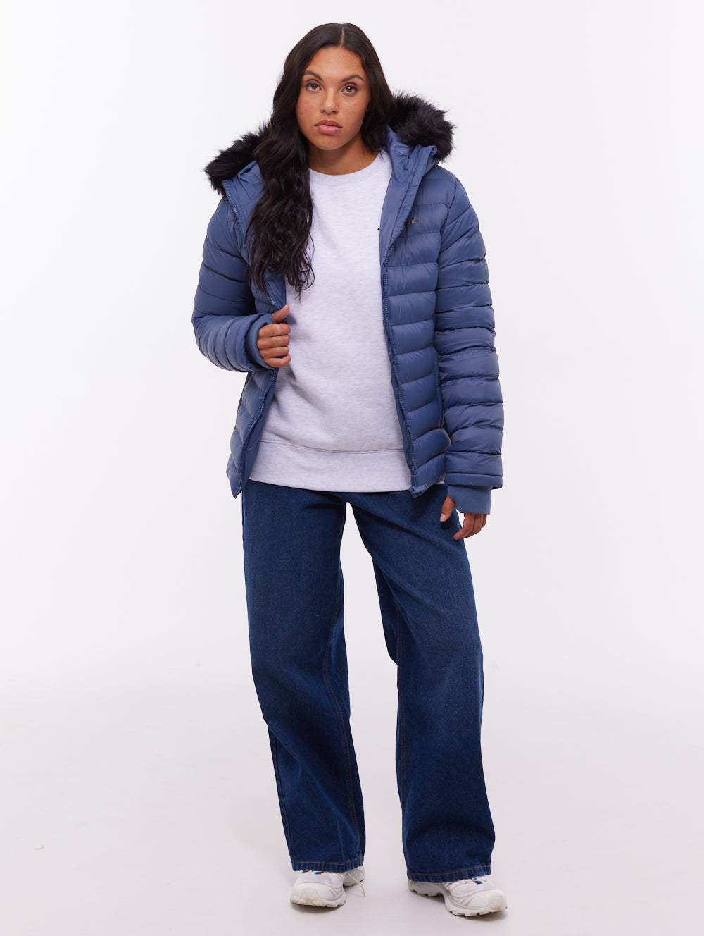 Mal Hooded Puffer Jacket - Blue