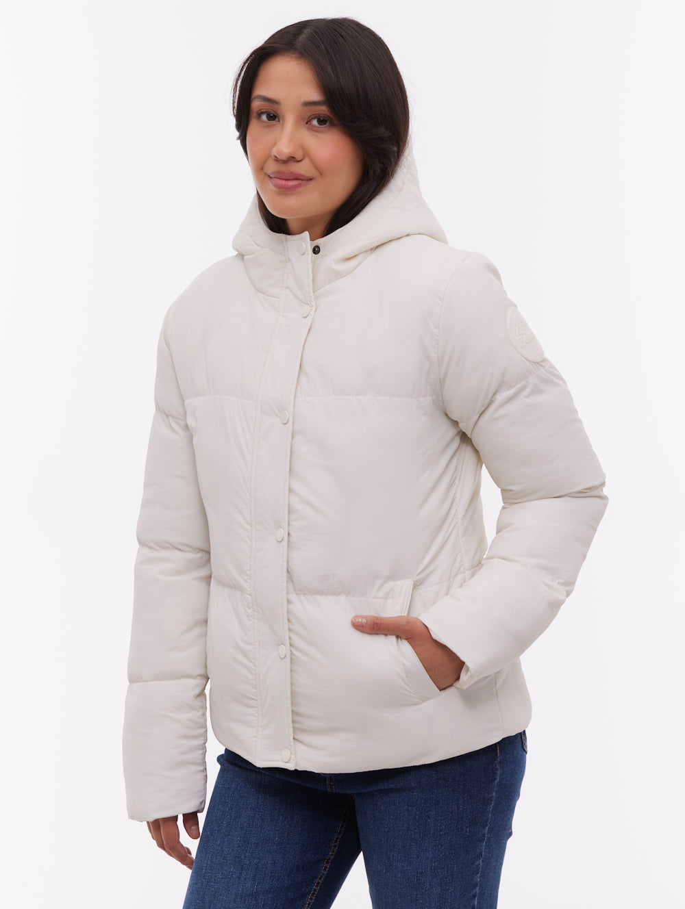 Willah Hooded Puffer Jacket - White