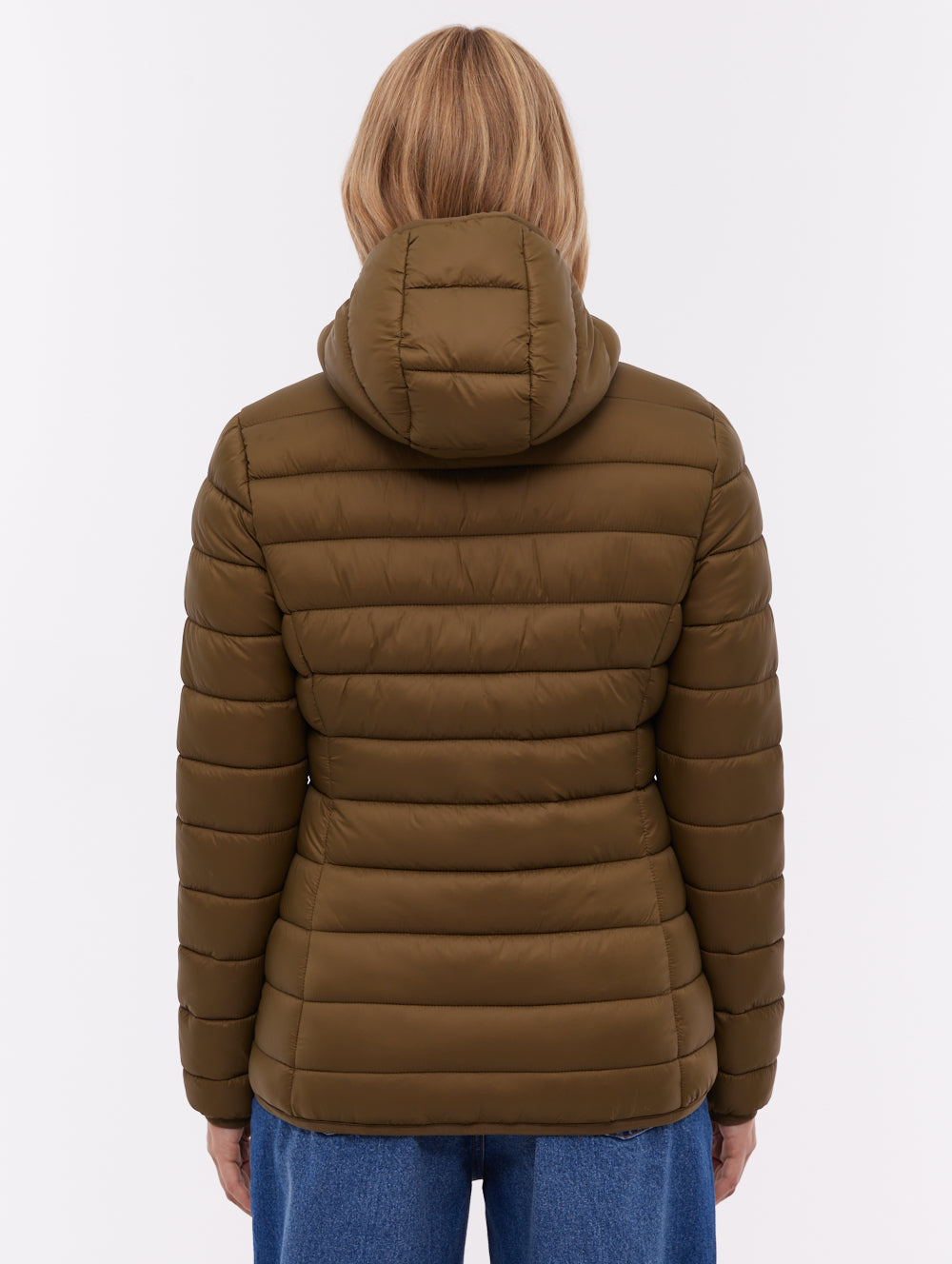 Nella Hooded Puffer Jacket - Green