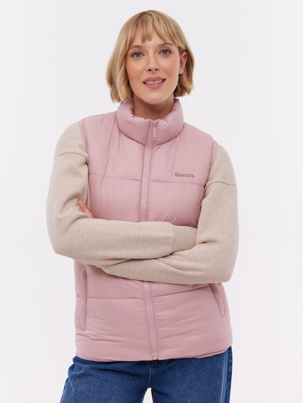 Matina Puffer Vest - Pink