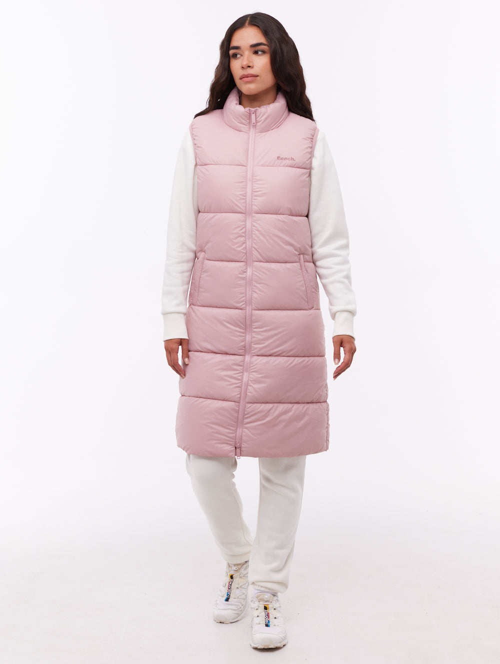 Matina Maxi Puffer Vest - Pink