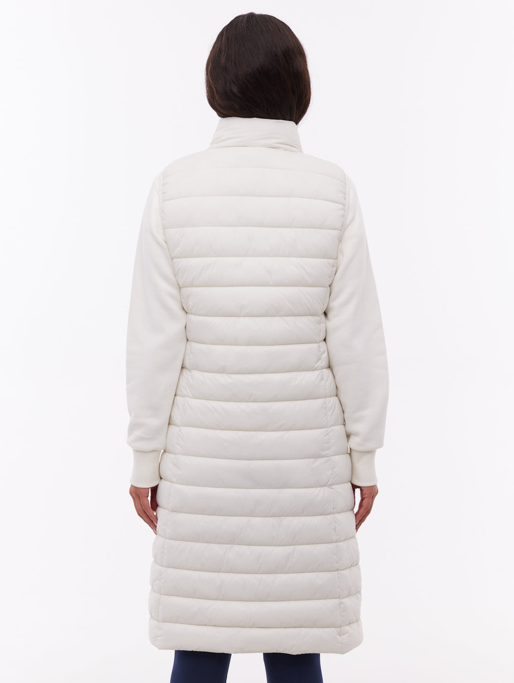 Meridian Maxi Puffer Vest - White