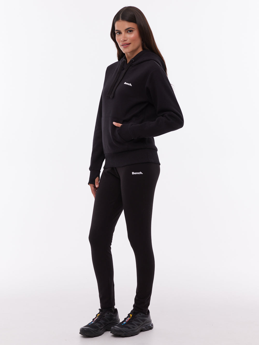 Jeana Black BK001 Leggings Small Logo Shot 2