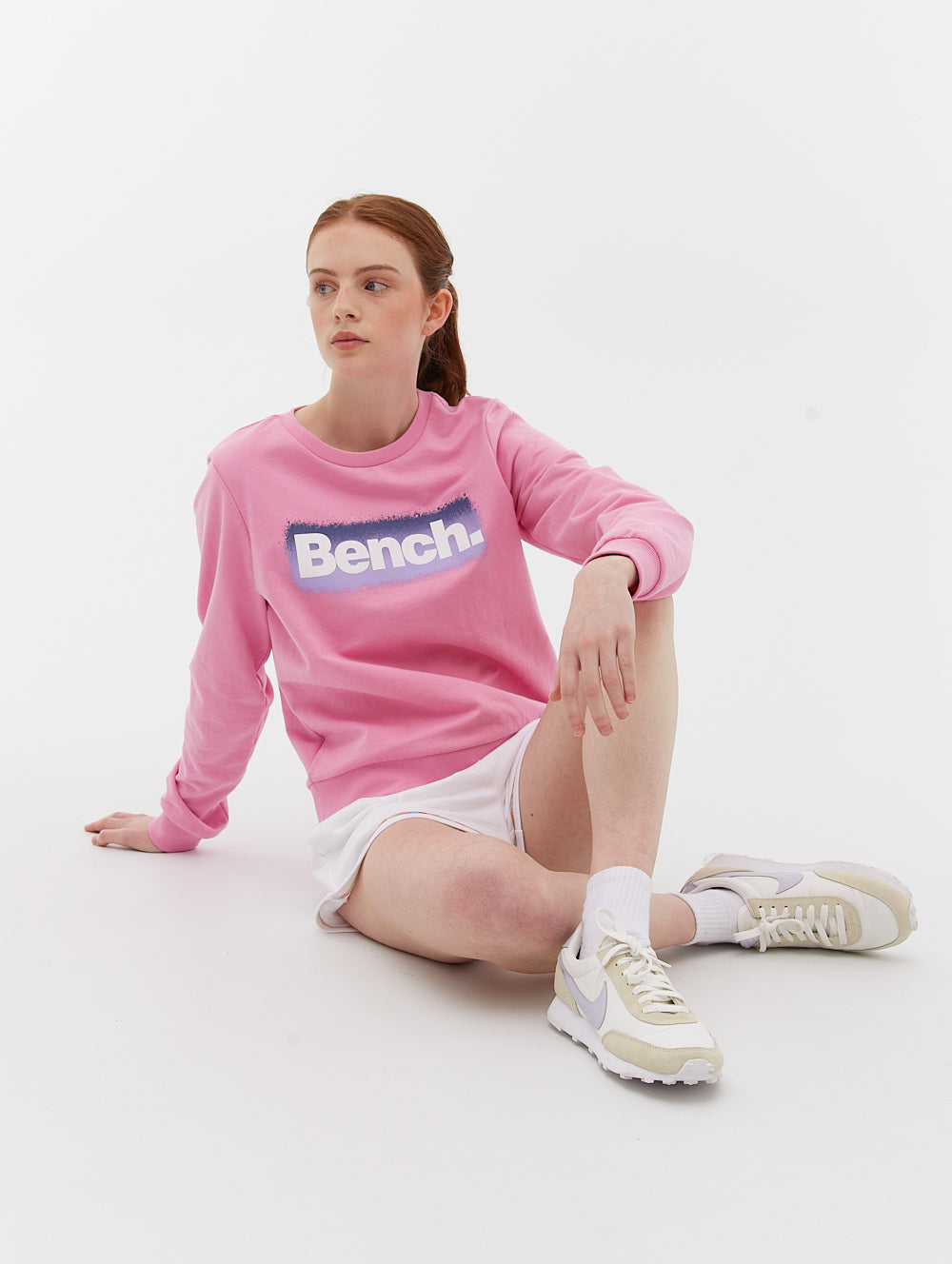 French Terry Graphic Crew Neck Sweatshirt