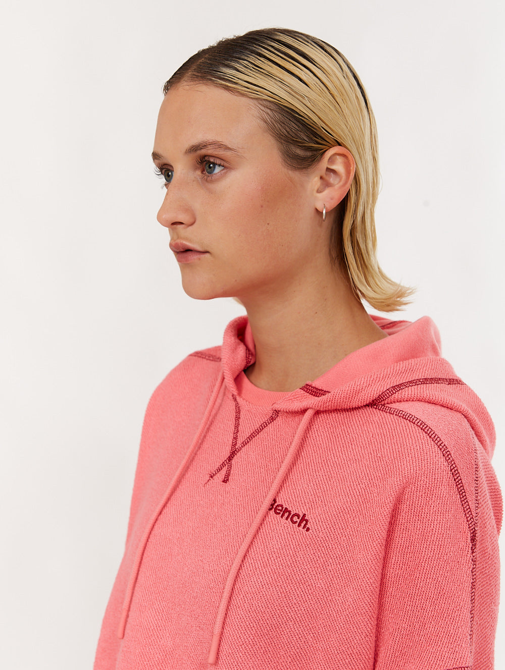 Beech French Terry Pullover Crop Hoodie