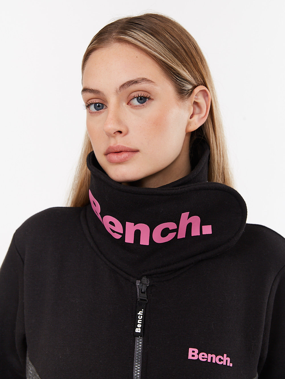 Miley Wrap Neck Zip Sweatshirt